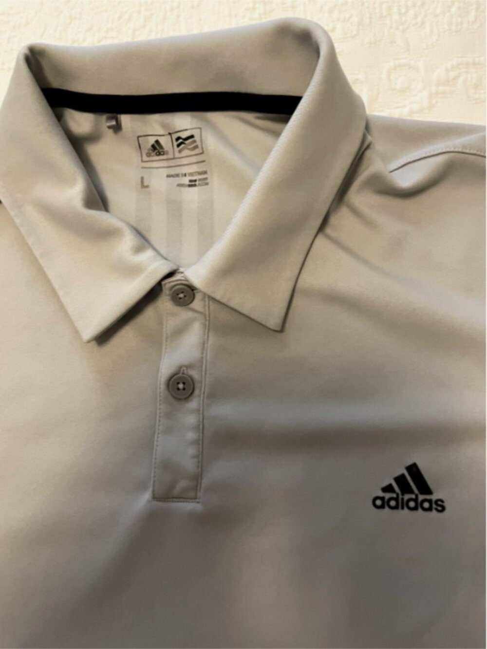 Mens Adidas Golf L Golf Shirt Short Sleeve